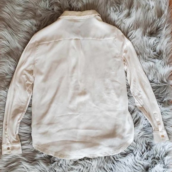 Ann Taylor White Button-Down Shirt - Picture 4 of 5